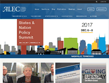 Tablet Screenshot of alec.org